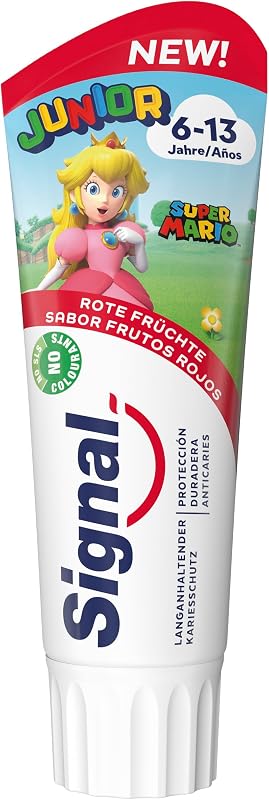 Pasta de Dientes Junior 6-13 años Sabor Frutos Rojos Para Dientes de Leche y Permanentes 75ml x1