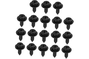 HORIALENCE 50pcs Metal Hex Head Splash Shield Mud Guard Screws for Car and Bumper Protector Strip Fasteners for