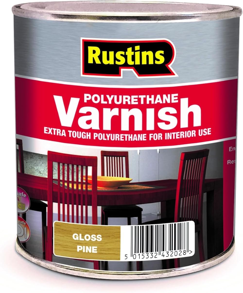 Rustins Polyurethane Varnish Pine Gloss 250ml