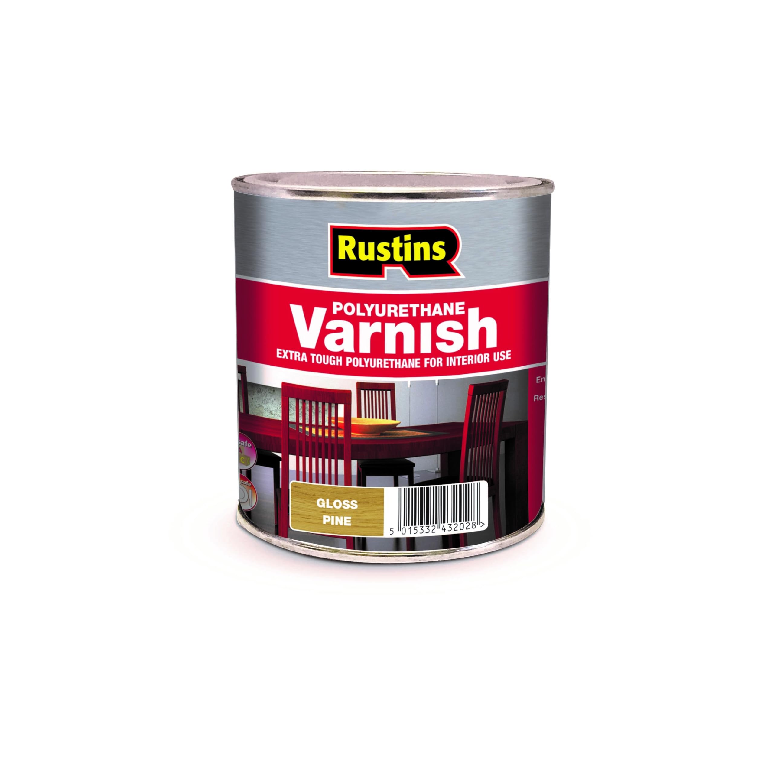 Rustins Polyurethane Varnish Pine Gloss 250ml