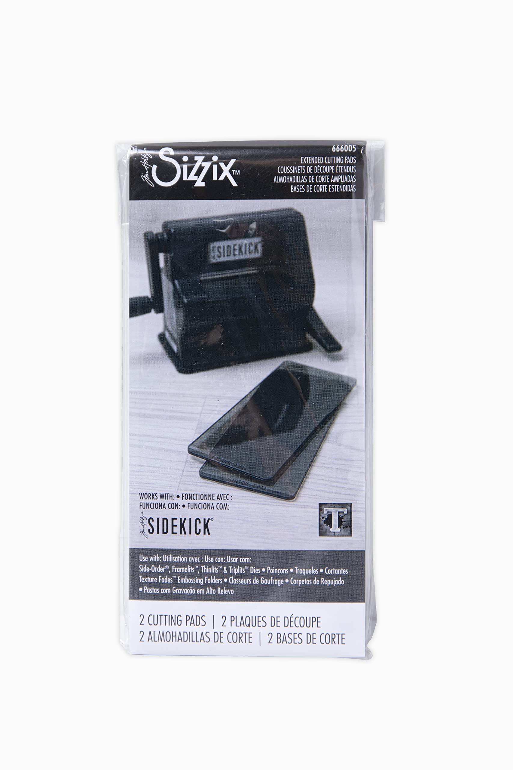Sizzix Sizzx Sidekick Accessory Cutting Pads Extended 1 Pair by Tim Holtz | 666005 | Chapter 3 2022, Multicolor