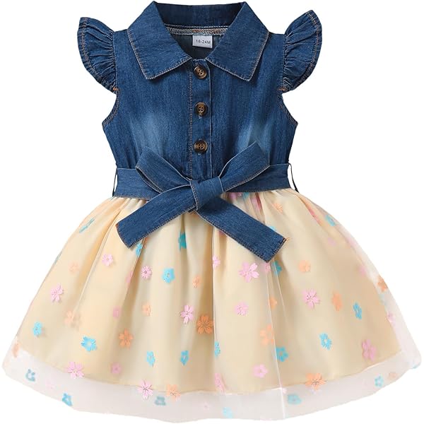 girl denim dress with tutu Denim Overall Tutu Dress