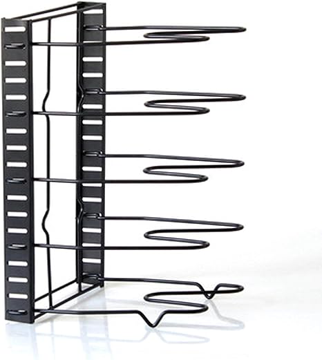 Amazon フライパンラック ポットラック 鍋ラック 鍋蓋スタンド フライパンスタンド ふたスタンド シンク下収納ラック キッチン収納 多機能 パンラック まな板 小物置き 縦置 横置可能 隙間調節 5層 キッチンラック オンライン通販