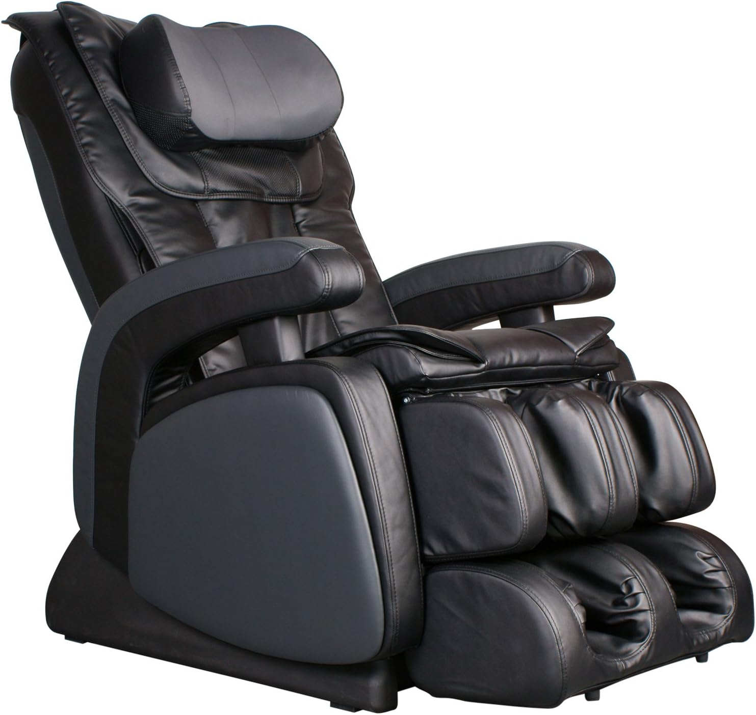 COZZIA 16028-3500-29 Zero Gravity Shiatsu Heat, Adjustable Speed, Strength and Intensity Massage Chair Power Recliner, Black, 171 Pound