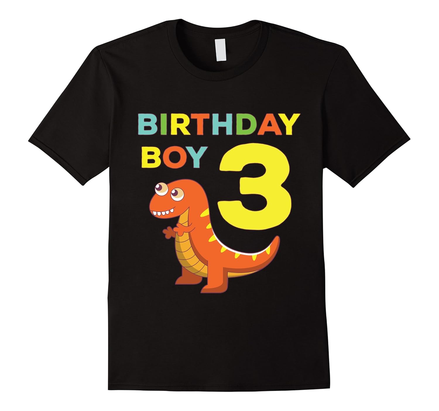 3rd Birthday Boy Dinosaur Dino Fun Bday Party Gift TShirt