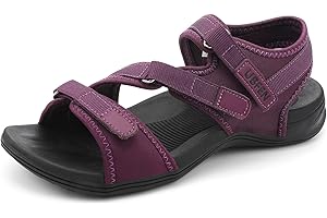 UBFEN Womens Hiking Comfortable Sport Walking Sandals Outdoor Athletic Water Sandals with Three Adjustable Straps