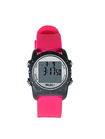 WobL + Wasserdichte Vibrierende Armbanduhr ROSA