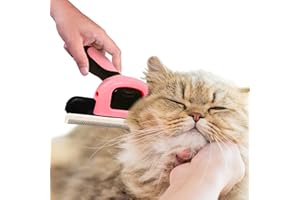 MERIC CoCoo Hair Deshedding Brush for Dogs, Medium, and Large Sized Dogs, Pet Grooming Tool, Stainless Steel Blades