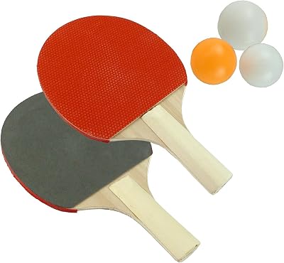 Value 4 Money Table Tennis Set 2 Rackets 3 Balls Indoor Outdoor