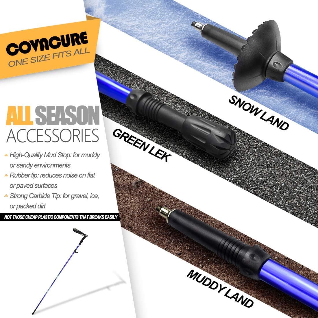 Trekking Poles Collapsible Hiking Poles - Aluminum Alloy 7075 Trekking Sticks with Quick Lock System, Telescopic, Collapsible, Ultralight for Hiking, Camping : Sports & Outdoors