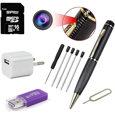 Buy Spy Hidden Mini Pen Camera Recorder 1080p Full Hd Pen For Monitoring With Built In Disk For Storage Free 16gb Sd Memory Card Included Online In Italy B07kwk9sf8