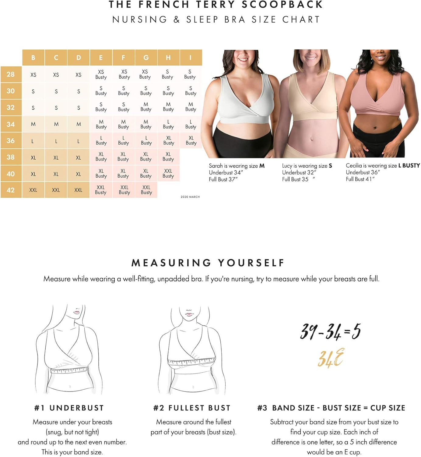 Kindred Bravely French Terry Scoopback Nursing Sleep Bra for Maternity/Breastfeeding (X-Small, Grey with Rose Trim) at  Women’s Clothing store