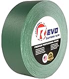 REVO Premium Professional Gaffers Tape (2" x 60 yds) MADE IN USA (GREEN GAFFERS) Camera Tape- Stage Tape- Better than Duct Tape (Black, Blue, Brown, Gray, Green, Red, White, Yellow) SINGLE ROLL