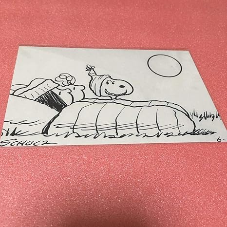 Amazon Co Jp スヌーピーミュージアム 寝袋 ポストカード 葉書 ハガキ はがき スヌーピー タウンショップ Snoopy ホビー