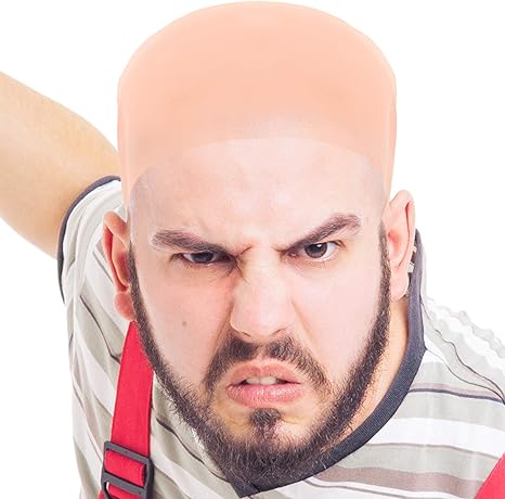 Amazon Com Skeleteen Costume Latex Bald Cap Fake Head Skin
