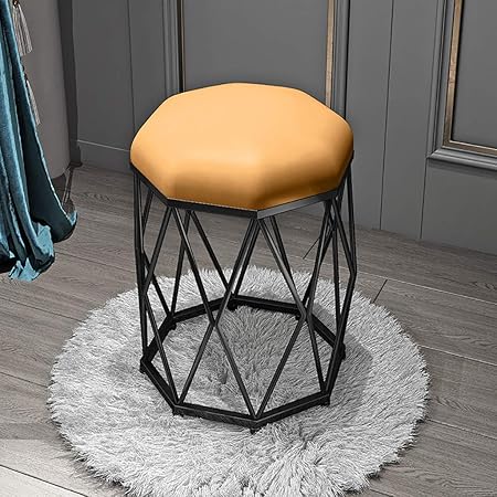 Dressing Table Vanity Stool Study Chair Bedroom European Girls Makeup Stool Household Dining Stool 40x40x44cm Yellow B Amazon Co Uk Kitchen Home
