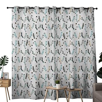 Amazon Com Nuomanan Curtains For Bedroom Cartoon Messy