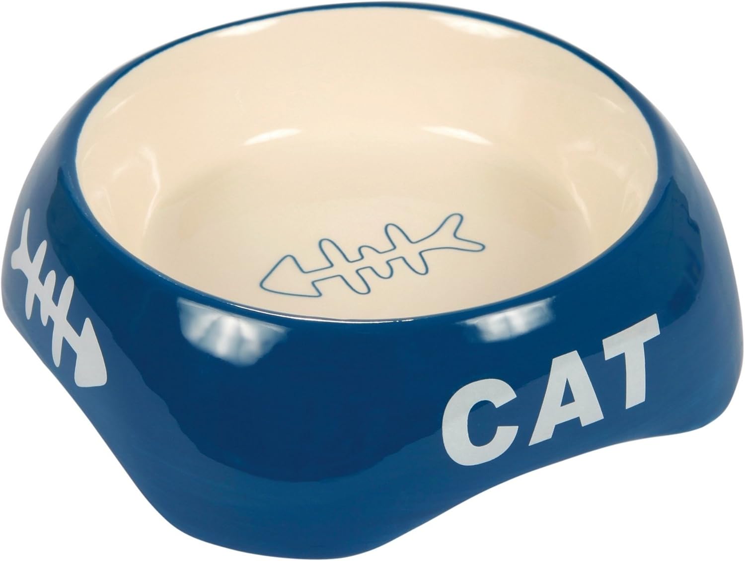 Trixie Ceramic Bowl for Cats 0.2 Litre, Assorted colors, blue