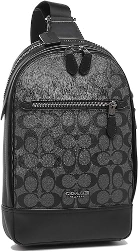 Amazon コーチ ボディバッグ ショルダーバッグ アウトレット メンズ Coach F Qbmi5 グレー ブラック 並行輸入品 ボディバッグ ワンショルダー