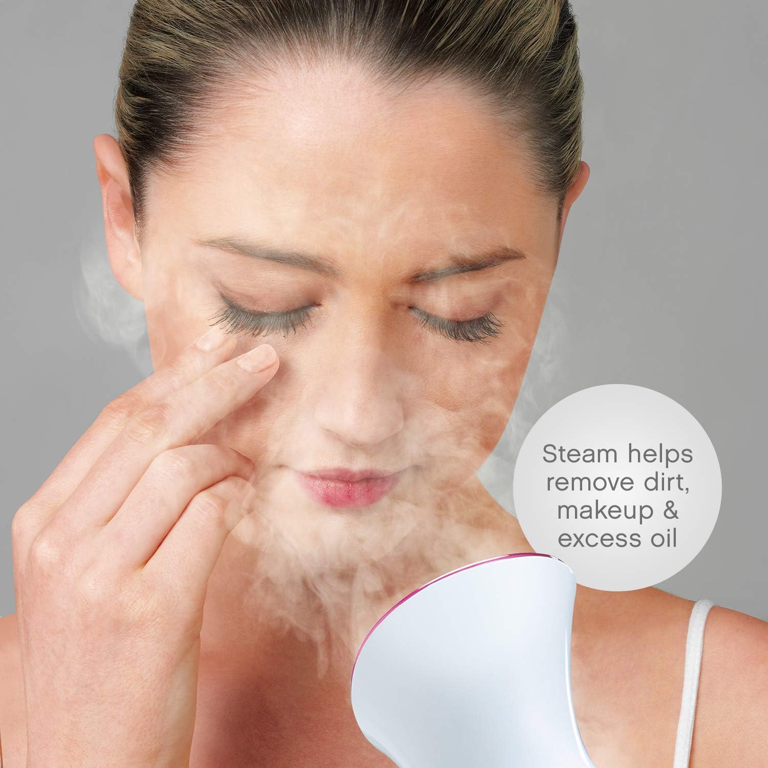 Panasonic Spa-Quality Facial Steamer EH-SA31VP with Ultra-Fine Nano Ionic Steam to Moisturize and Promote Deep Pore Cleansing, Compact Design and One-Touch Operation, 6-Minute Steam Cycle: Appliances