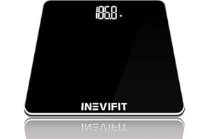 INEVIFIT Bathroom Scale, Highly Accurate Digital Bathroom Body Scale, Precisely Measures Weight up to 400 lbs