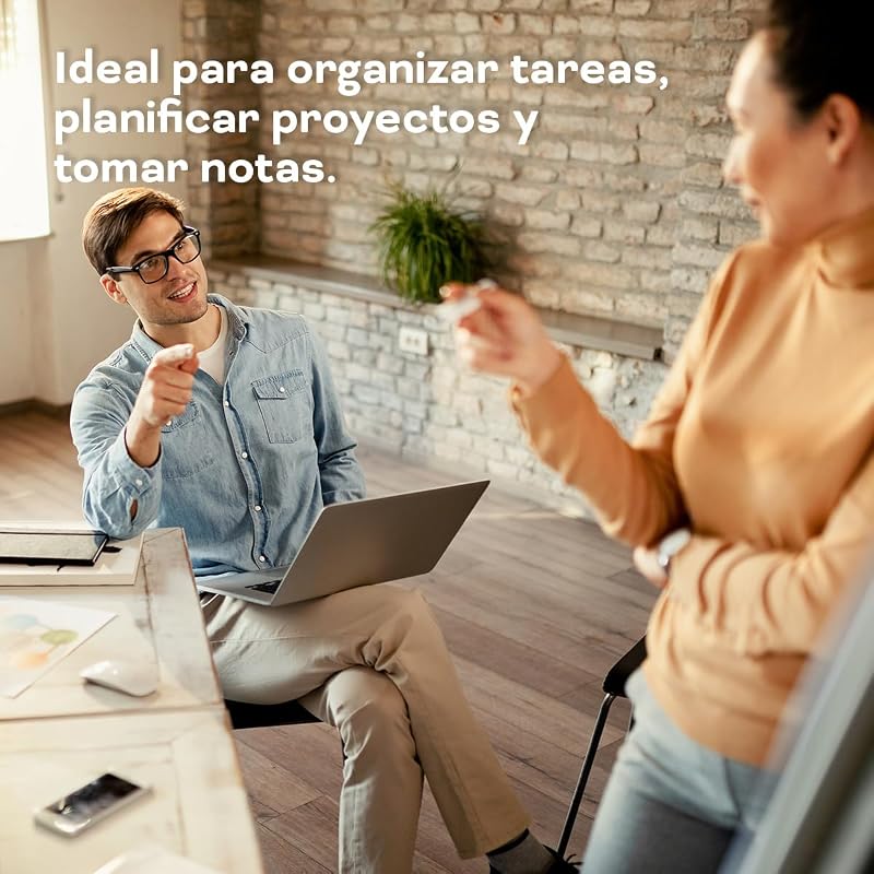 Pizarra Magnética Blanca, Pizarra Marco de Aluminio, Superficie Lisa Fácil de Borrar, Pizarra para Tomar Notas, Dibujar, Enseñar u Organizar, Herramienta para Oficina y Escuela - Ofituria (120x90) — foto 3 de 6