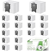 ApexOne 18 Pack Q10 Q7 Q5 Dust Bags for Roborock Q7 M5+, Q10 S5+/Q10 X5+, S8+, S8 Pro Ultra, Q7 Max+/Max, Q5 Max+, Q8 Max+, S7 Pro Ultra, Q5, Q5+, Q7, S7 MaxV Ultra Robot Vacumm Cleaner, 3L Capacity