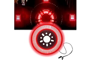 BELTANDROAD Wrangler JL JT Spare Tire Light - 3rd Third Brake Light Plug & Play, Red Ring Rear Wheel Light for Je ep Wrangler JL JLU 2018-2027 Gladiator JT