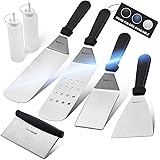 Wanbasion BBQ Griddle Accessories Set, Flat Top Griddle Accessories, BBQ Griddle Accessories Kit with Heavy Duty Scraper Spat