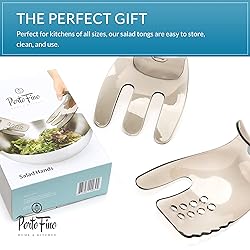 PortoFino Salad Hands - Salad Tongs for Serving