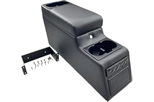 MOOSUN 31515 Denim Black Deluxe Locking Center Console for Jeep CJ-5 1976-1983, CJ-7 1976-1986, Wrangler YJ 1987-1995