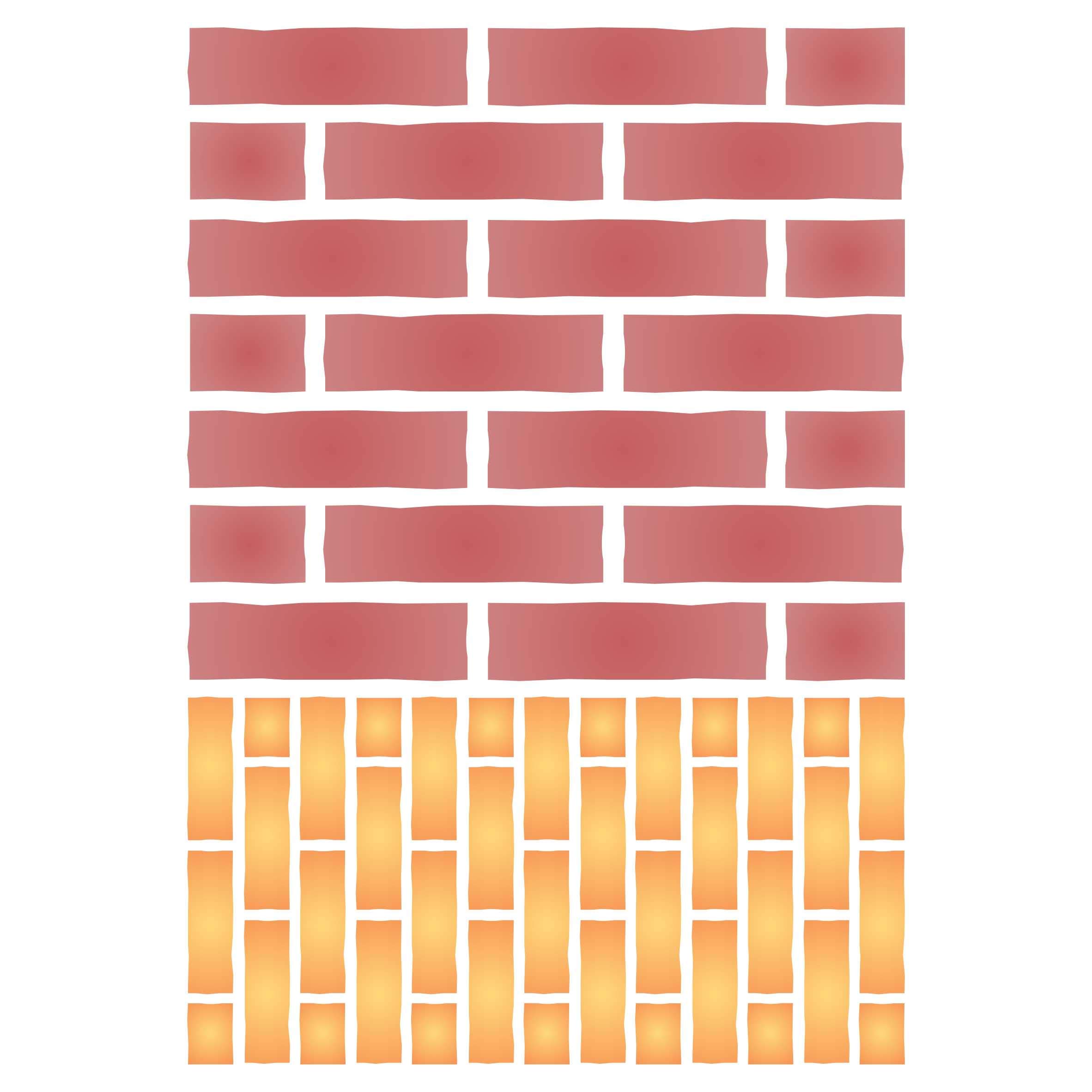 Brick Pattern Layering Stencil, 11.43 x 16.51 cm - Layering Stencil use to add Texture and Design to Mixed Media Backgrounds