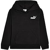 PUMA girls Essential Basics Logo Pullover Hoodie, Fleece Sweatshirt, Large Front Pocket