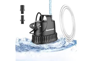 Aoumcom 400GPH Submersible Water Pump, 20W Water Fountain Pump, Aquarium Pump, 1500L/H Water Pump with 7ft Power Cord for Gar