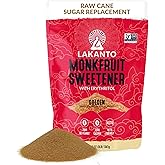 Lakanto Golden Monk Fruit Sweetener With Erythritol, Raw Cane Sugar Substitute From Monk Fruit Extract, Raw Sugar Replacement