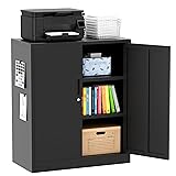TaskStorz Metal Storage Cabinet 36" H,Steel Locking