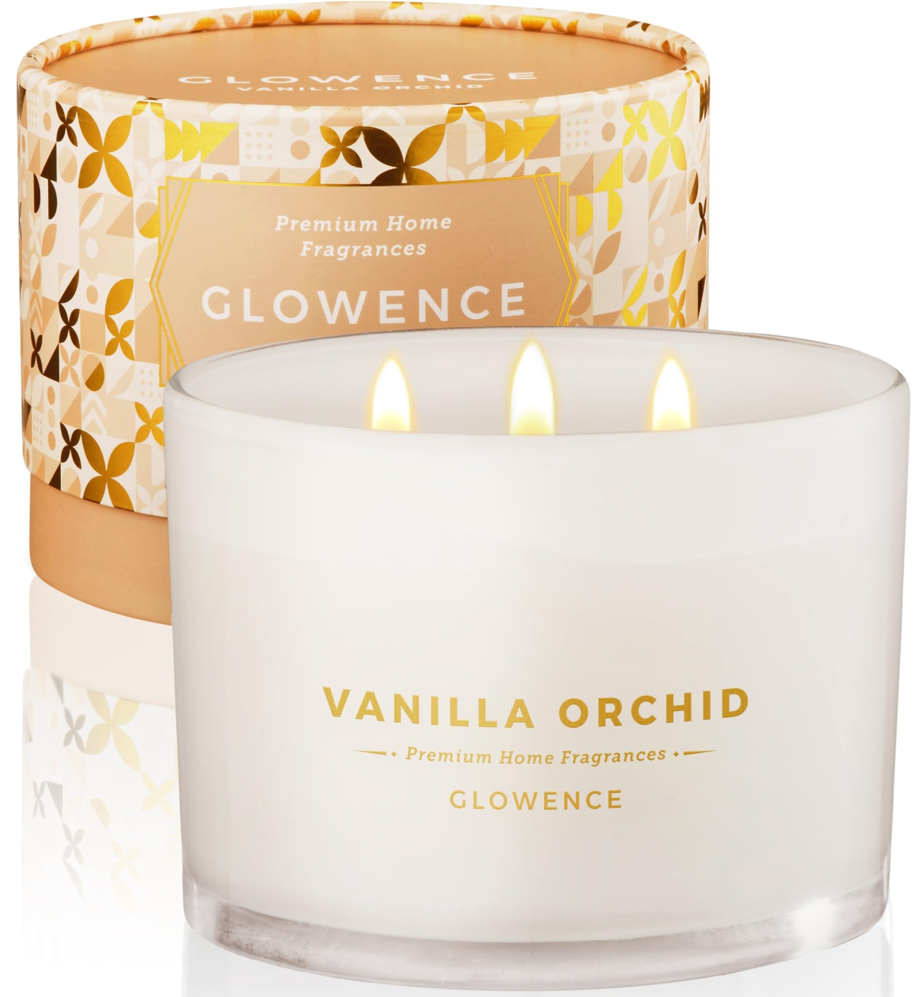 Photo 1 of 
factory sealed

Glowence Luxury Vanilla Scented Candle - Large 3 Wick Jar Candle - Elegant Gift for Women & Men - 100% Natural Soy Wax - Up to 40 Hours Burning Time - Housewarming Aromatherapy Candle for Home