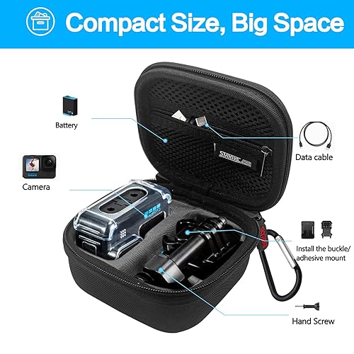 LDSXAY Accessories Kit for GoPro Hero 11/10/9 Black, Mini Hard