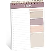 To Do List Notepad - Daily Planner Notepad Undated 52 Sheets, 6.5" x 9.8" Planning Pad Checklist Productivity Note Pad for Work and Personal Organized