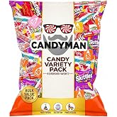 Candyman Candy Variety Pack, 1 lb, Individually Wrapped Bulk Candy | Individually Wrapped Candy for Goodie Bags, Party Favors, Classroom Treats, and Pinata Stuffers