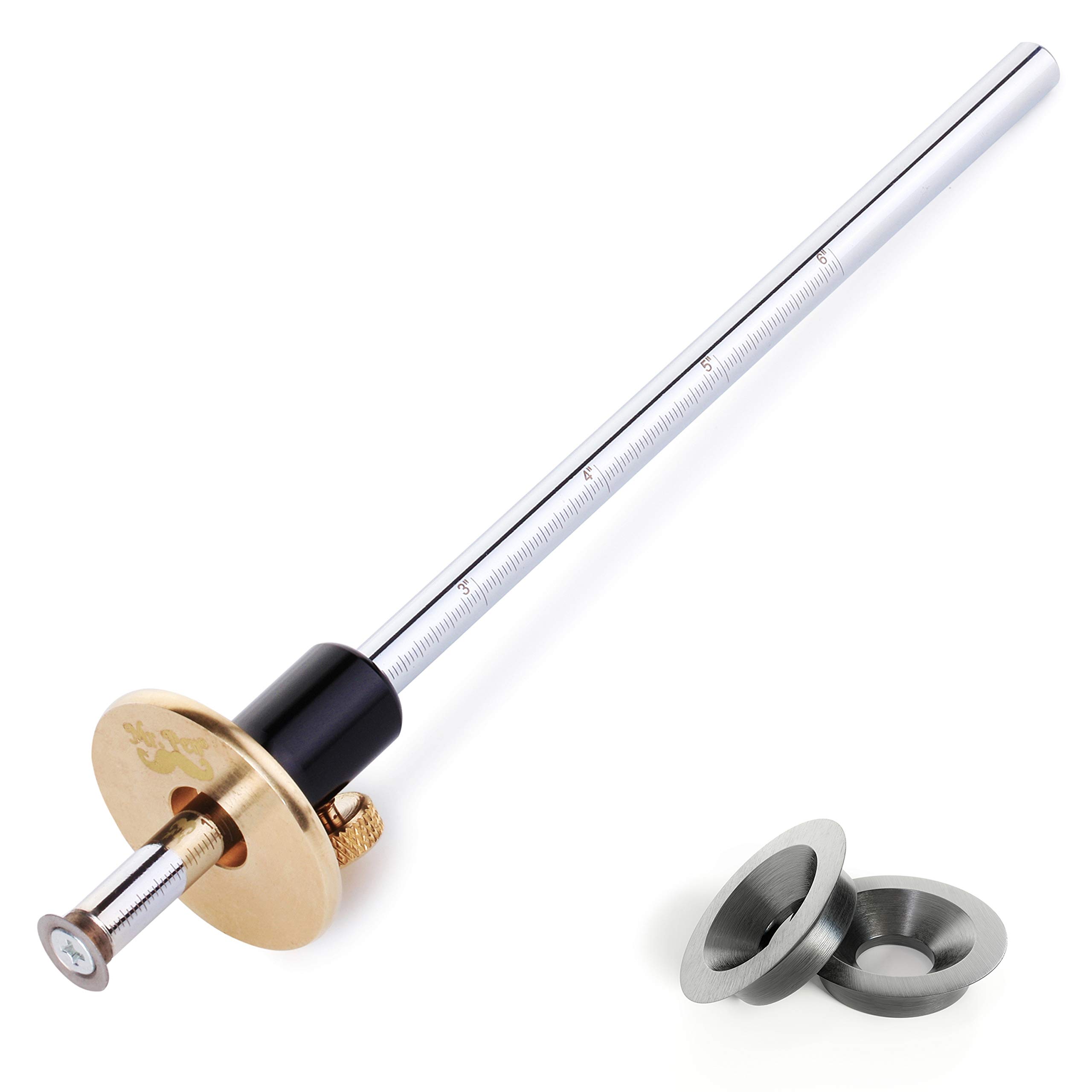 Photo 1 of Mr. Pen Wheel Marking Gauge, 2 Extra Blades, Laser Engraved Graduations, Solid Brass Face, Adjustable