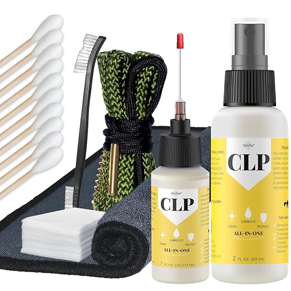GUN COBRA BORE CLEANING COMBO KIT & GUN OIL, | .357 CAL .38 CAL 9MM BARREL SNAKE WITH BRUSH CLEANING COMBO KIT WITH BORE SWABS