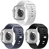 EOMTAM Width 26MM 3 Pack Men Soft Silicone Sport