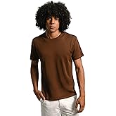 ayaecofashion Men's Organic Pima Cotton T-Shirt | Brown/M