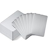 30 Pieces 304 Stainless Steel Metal Business Cards