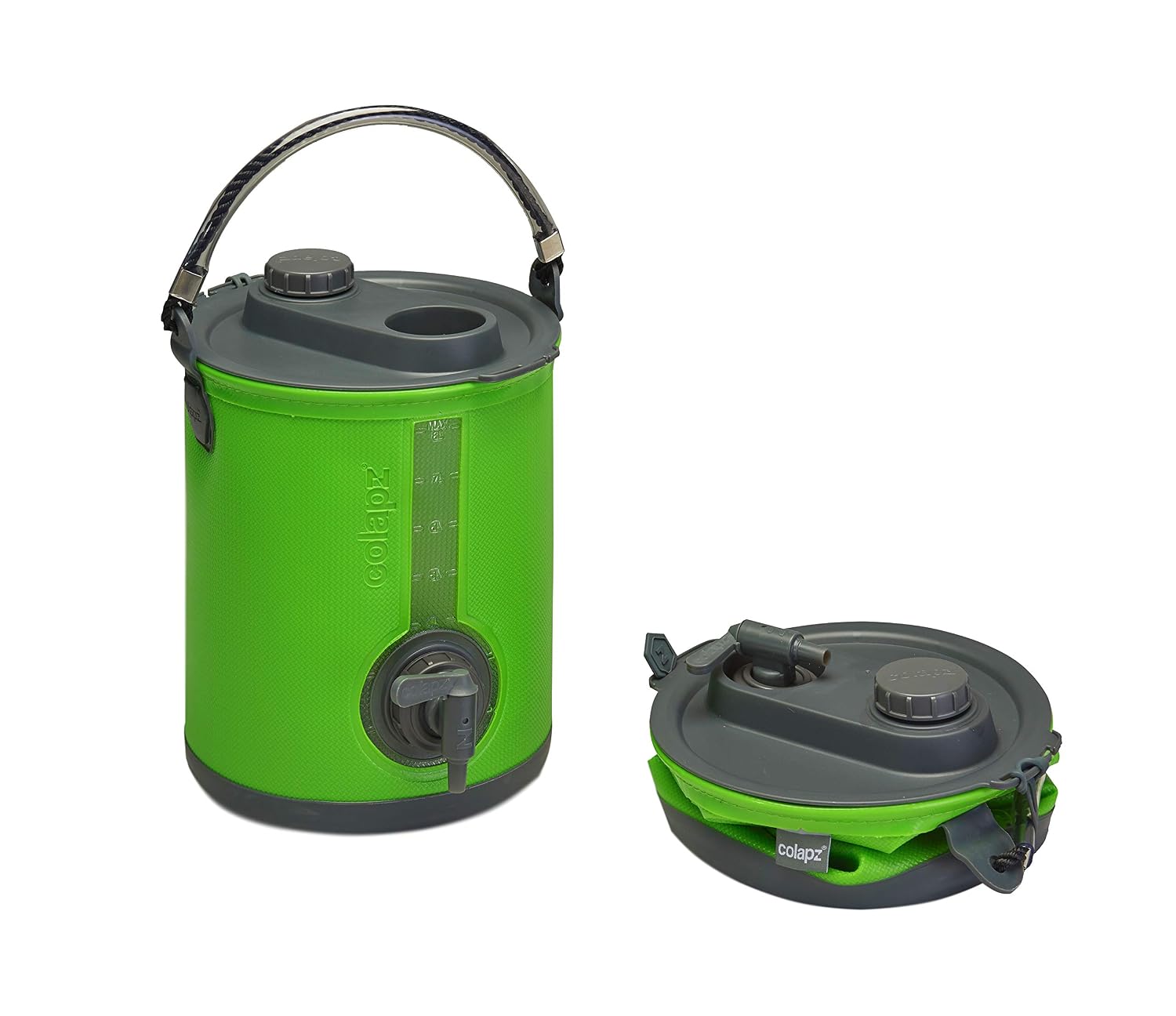 ASEVAT Faltbarer Wasserbehälter Mit Zapfhahn | BPA-frei, Lebensmittelecht | 2 Stück Für Camping & Notfall