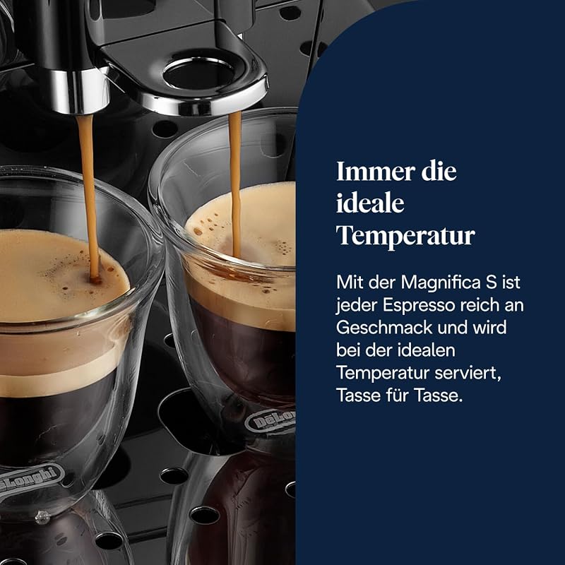 Magnifica S - Kaffeevollautomat 2 Getränke Schwarz