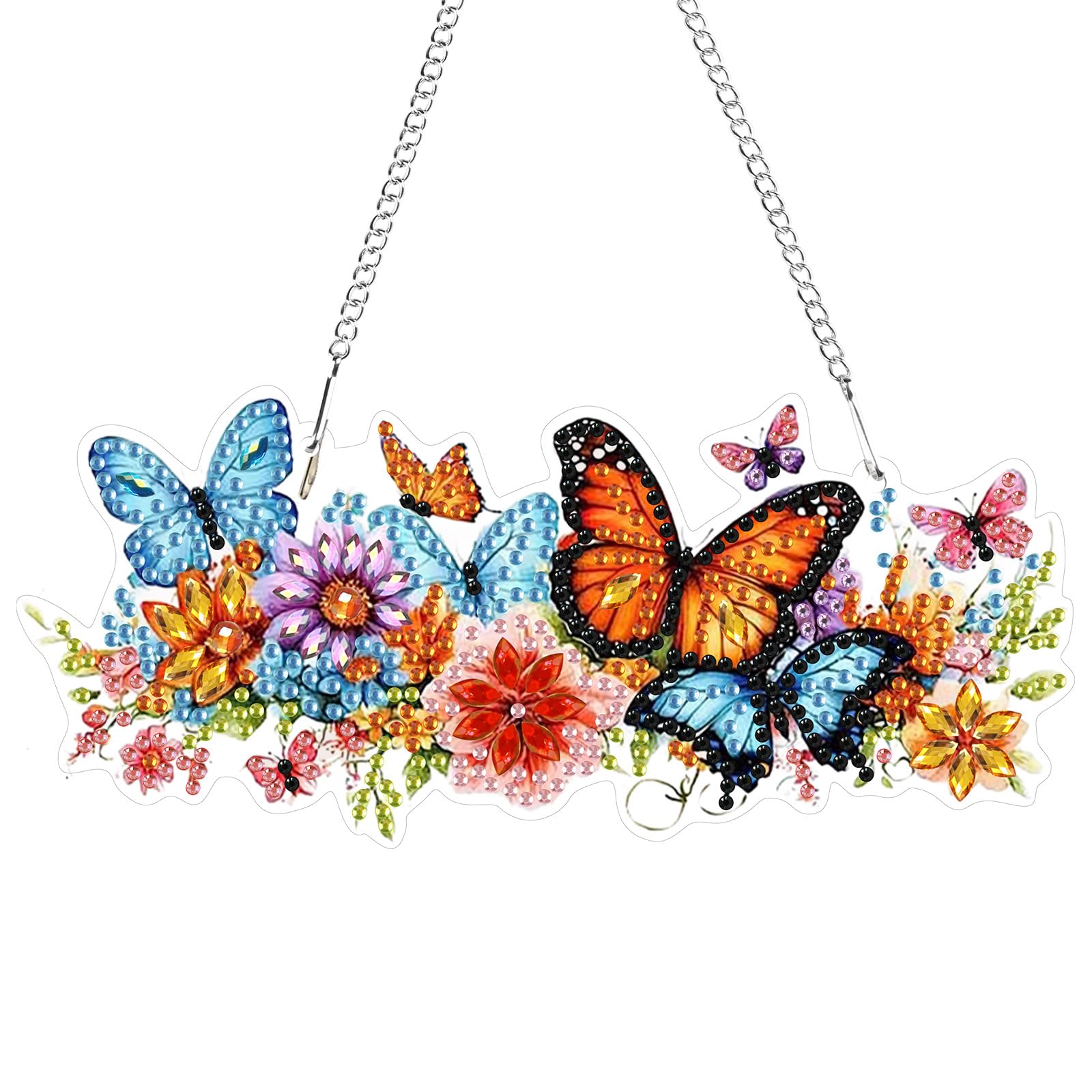 Aazon.co: GHHKUD Hanging Diaond Art Cow Painting Pendants Kits For Adults Kids, DIY House...