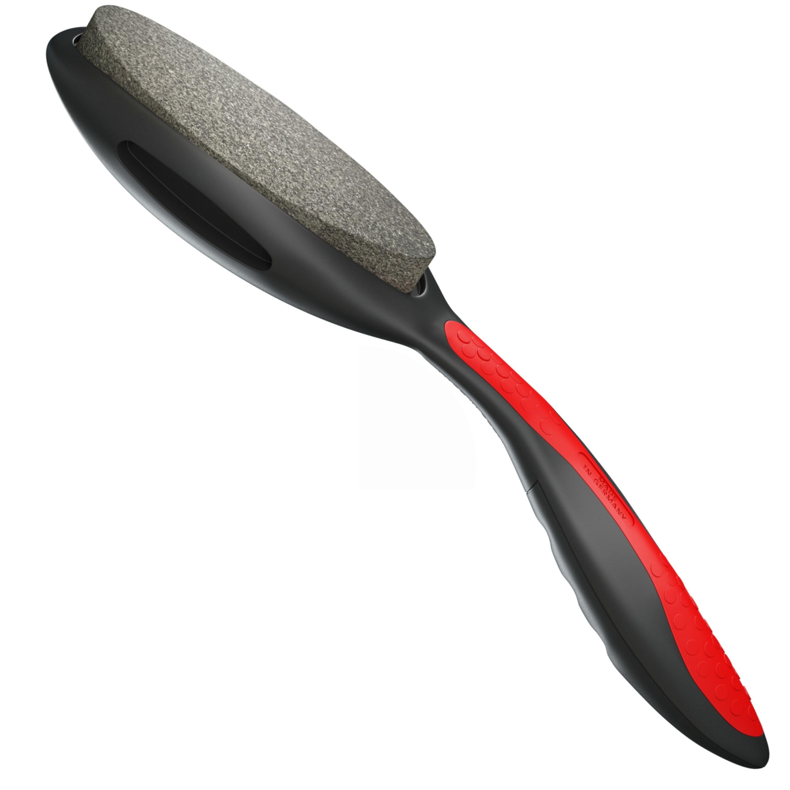 Wonder Pedi Double Sided Metal Foot File - Stainless Steel Feet Callus Remover Made in Germany - Feet Scrubber Dead Skin - Heel Scraper for Cracked Heels Repair (Stainless Steel/Ceramic)