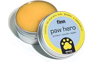 Finn Paw Hero Natural Dog Paw Balm | Winter Paw Protection from Snow, Salt & Ice | Moisturizing & Lick-Safe - 1.75 oz